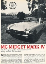 1976 MG Midget Mark V Road Test Original Car Review Print Article J638