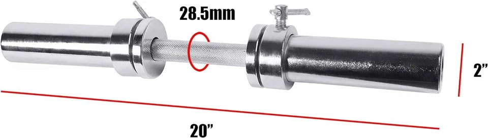 BARRA SÓLIDA 2 PULGADAS CROMO POR TAPA NUEVA EN CAJA Foto 2 de 3