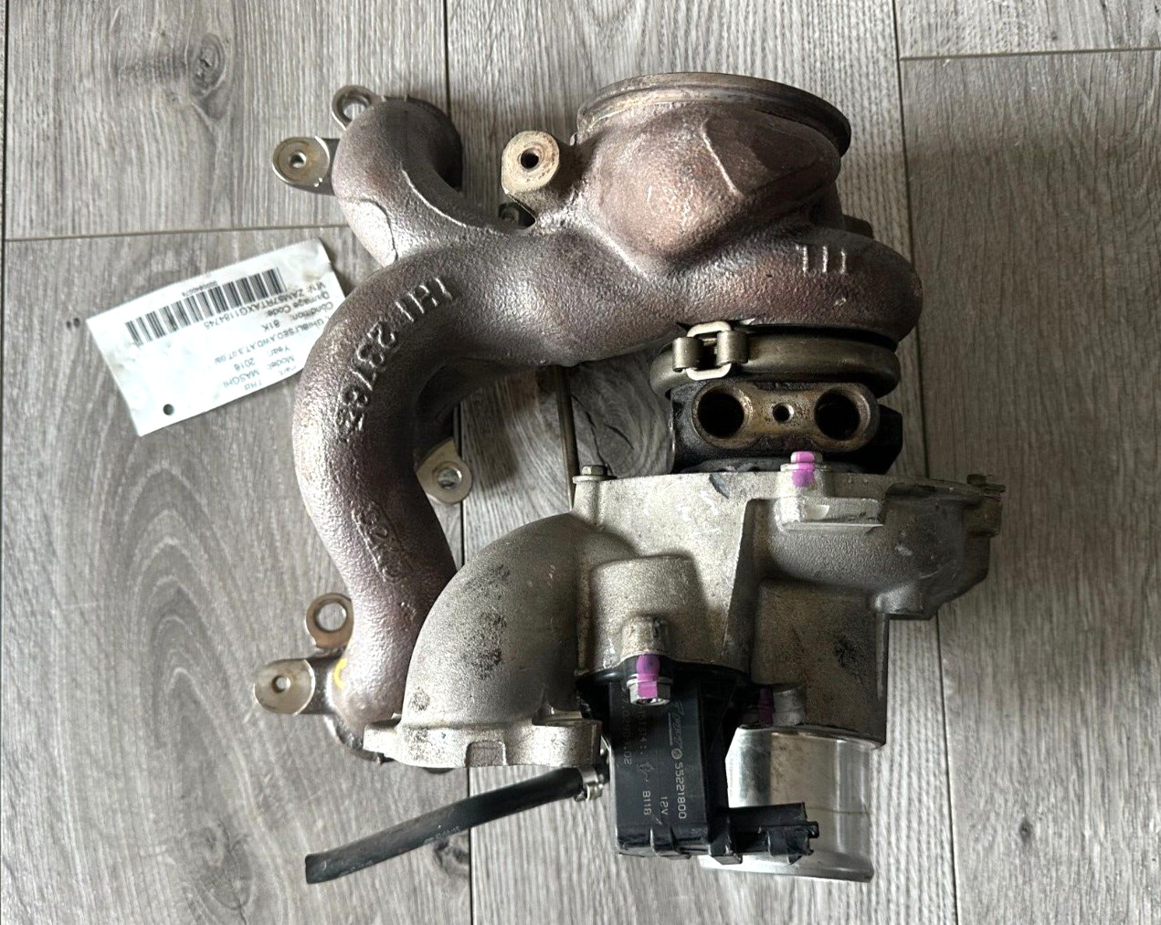 2014-2019 MASERATI GHIBLI LEFT TURBO TURBOCHARGER, 297712, 55221800, GENUINE OEM