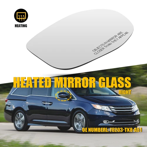 For 2014-2017 Honda Door Odyssey Heated Mirror Glass Passenger Side Right