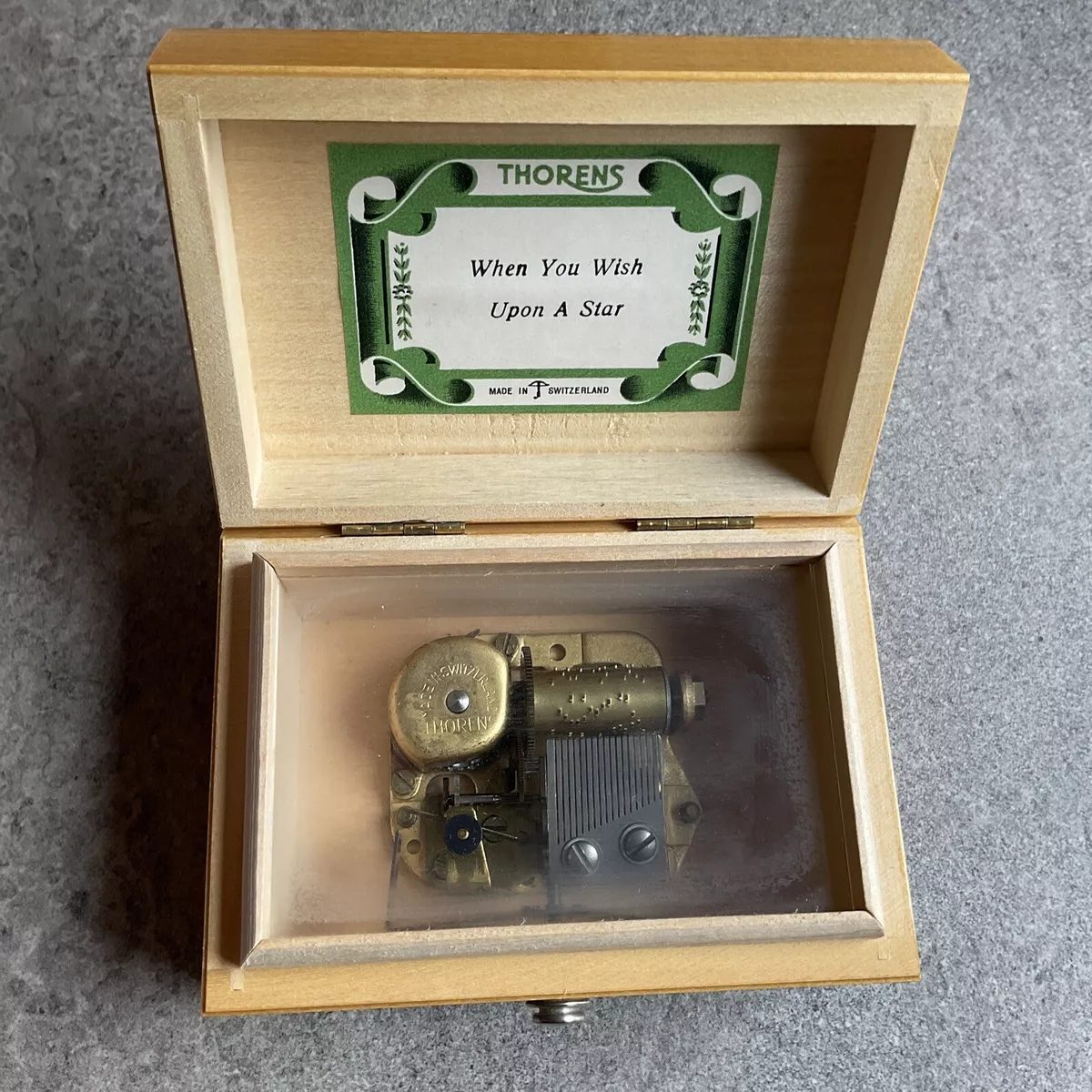 Beautiful Thornes Swiss Made Music Box When You Wish Upon A Star