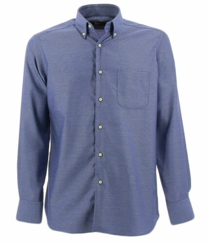 Camicie classiche da uomo blu Ingram