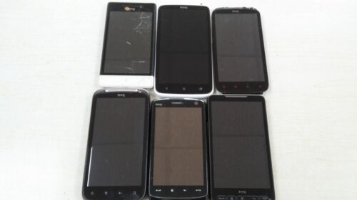 Joblot de 6 téléphones portables HTC pour pièces/réparation - 8S, One X, Sensation, HD2 - Photo 1/14