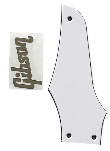 New 3 Ply White Fit Gibson Firebird "Logo"Truss Rod Cover Style Guitar Pickguard