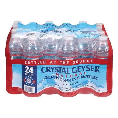 #ad Crystal Geyser Natural Spring Water 16.9oz Bottles 24 Pack Pure Drinking Water $11.89