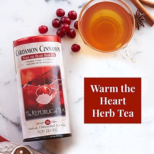 Cardamon Cinnamon Herbal Tea, 36-Count - Picture 4 of 7