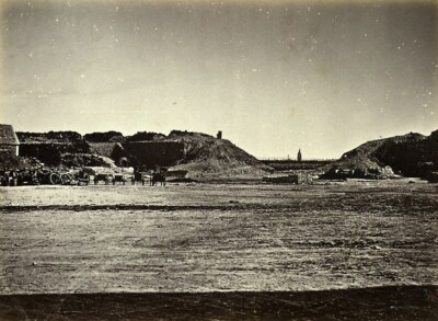 Belagerung von Paris Kommune Ruinen Fort d'Ivry Bruch altes Liebert Foto 1870
