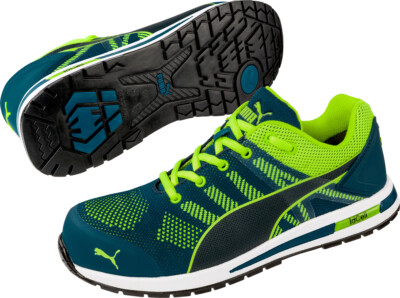 PUMA SAFETY Elevate Knit Green Low S1P ESD HRO SRC blau-grün Gr. 42 (643170)