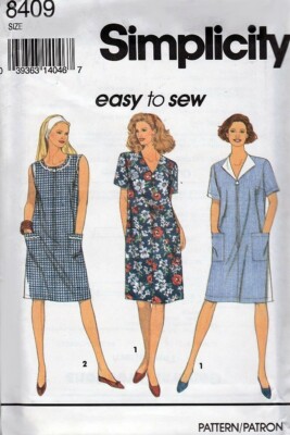 1993 A-line Summer Dress Sewing Pattern U-Pick Size 6-24 Simplicity 8409 OOP | eBay 1993 A-line Summer Dress Sewing Pattern U-Pick Size 6-24 Simplicity 8409 OOP | eBay