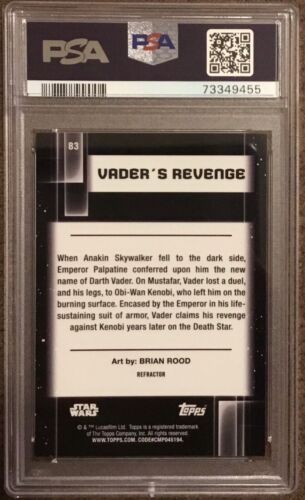 2021 Topps Star Wars Galaxy Chrome VADER’S REVENGE #83 Refractor PSA 10 - Picture 2 of 2