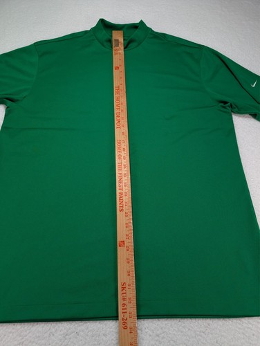 Nike Golf Dri-Fit UV Mock Neck Short Sleeve Golf Shirt Men's XXL Green - Imagen 7 de 9