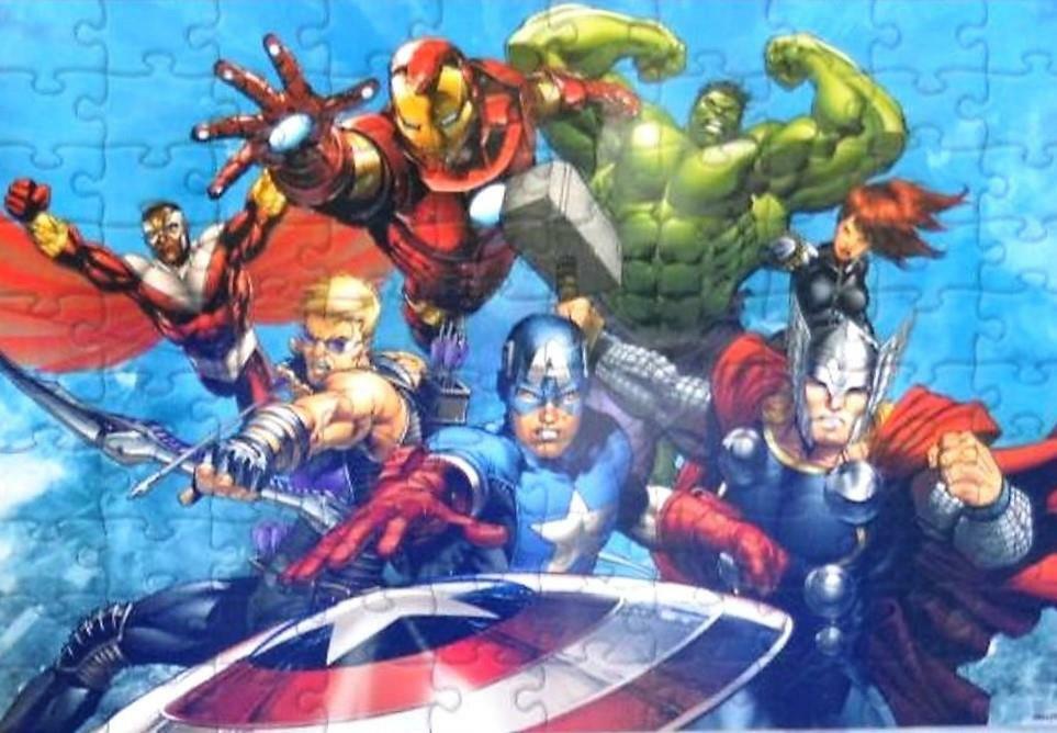 Marvel Avengers Assemble 4 3D Puzzles Pack 2 Giant 2 Shaped Wood