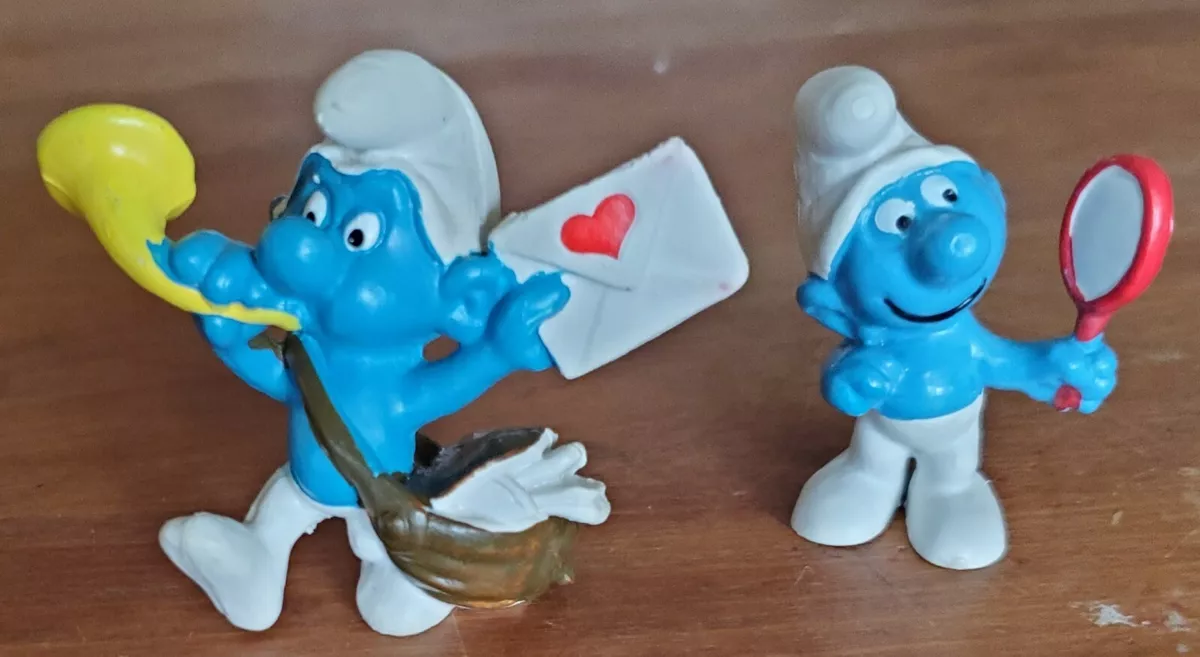 SCHLEICH Smurfs, Smurf Toys, Collectible Toys, Vanity Smurf Blue