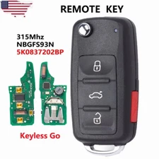 PROXIMITY for 2012-2018 Volkswagen 4-Button Flip Smart Key KEYLESS REMOTE FOB