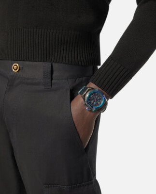 Versace Unisex Watch Chronograph Active Black VEZ701022 for sale 