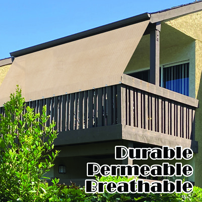 Pergola Side Panel Sun Shade Cover Privacy Screen 90% UV Block Mesh w/ Grommets