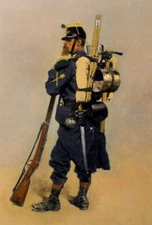 Oil Jean-Baptiste Edouard Un Soldat de L Infanterie Soldier of the Infantry art