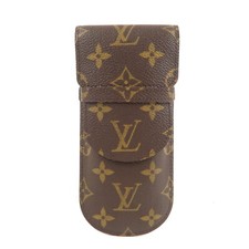 Auth Louis Vuitton Monogram etui a lunettes lavel Glasses Case M62970 Used