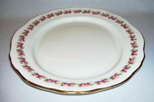 ROYAL CAULDON~ Vintage Porcelain 14" Oval PLATTER (Double Roses Border)~ England - Picture 3 of 6