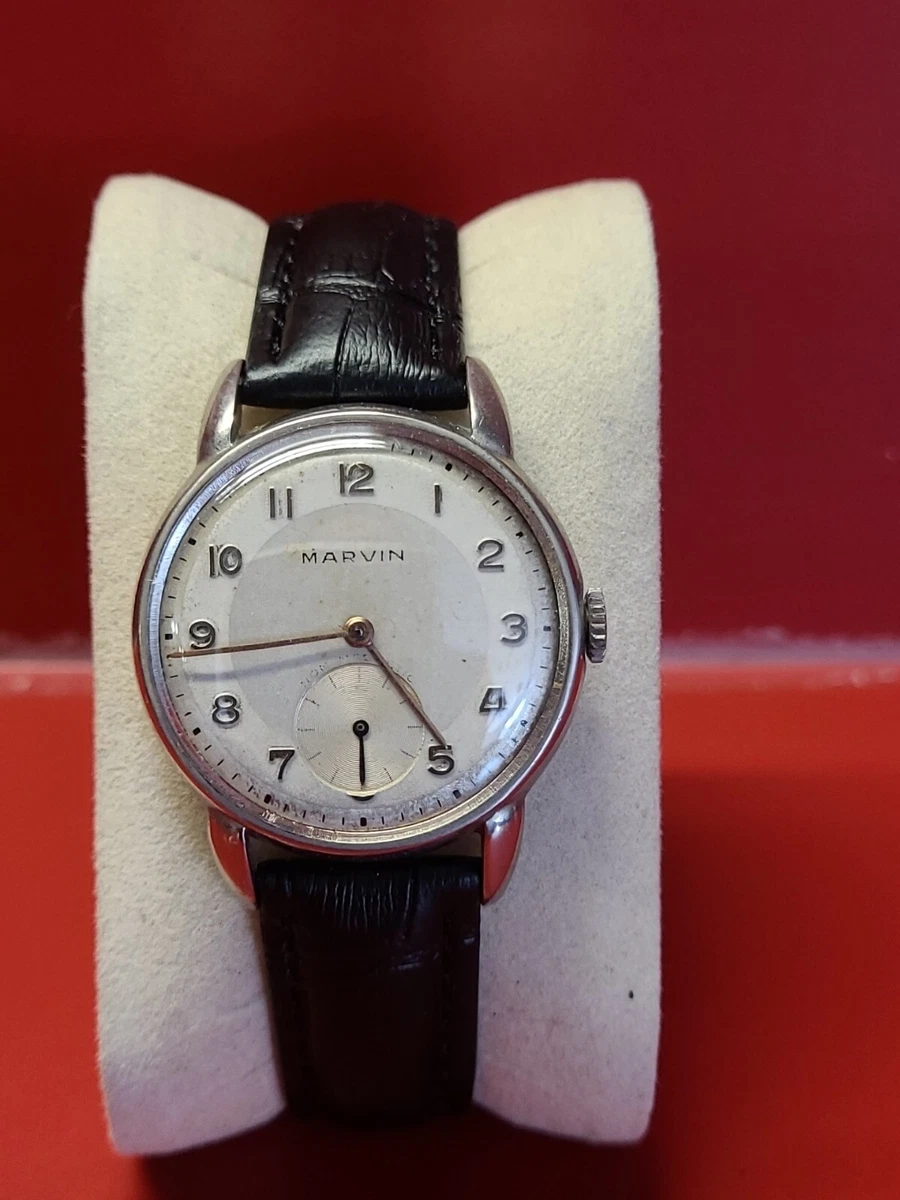 Montre ancienne pour homme MARVIN style militaire Swiss Made
