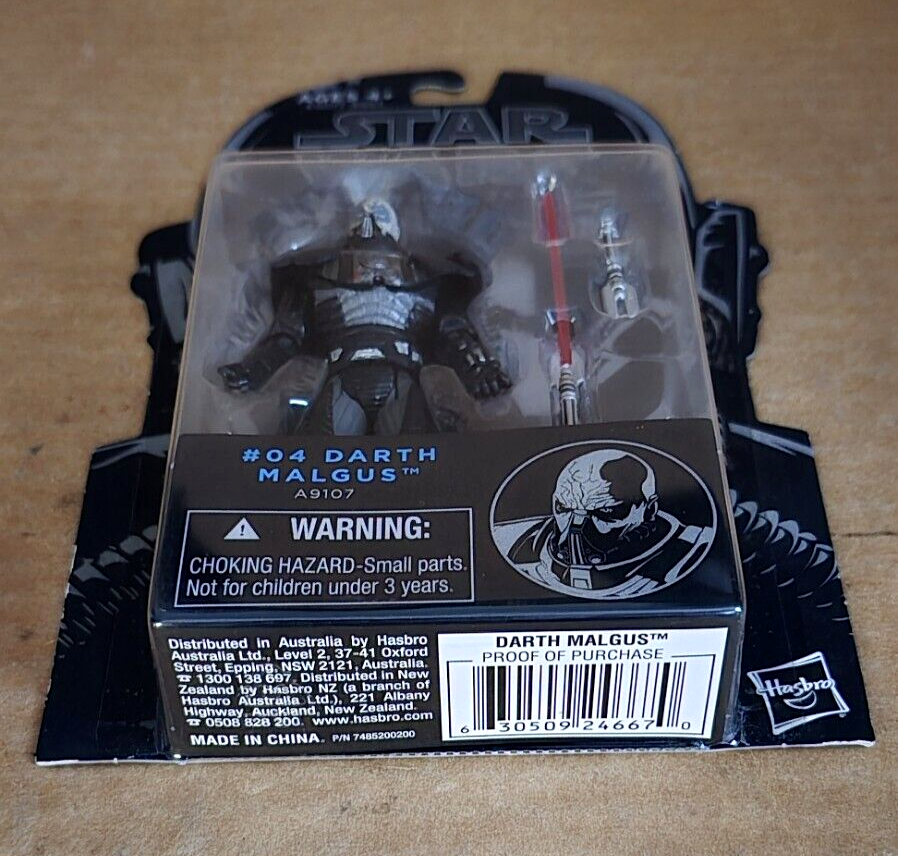 Star Wars The Black Series #04 DARTH MALGUS A9107 HASBRO - NO TAPE