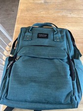 KiddyCare Diaper Bag Backpack  Adjustable Shoulder Straps - Green Used 1 Time