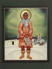 Postcard Saint Matushka Olga of Alaska Devotional Print Prayer Card Icon MINT