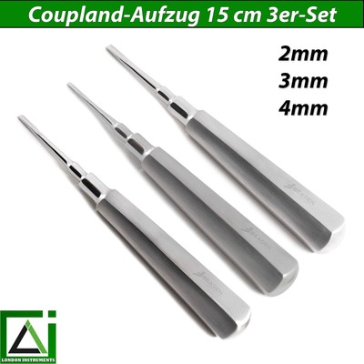 Set of 3 Surgical Coupland Lift Tooth Extraction Surgical Tools New CE