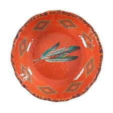 New Feather Southwest Melamine (THICK DURABLE PLASTIC)  Serving Bowl 14"