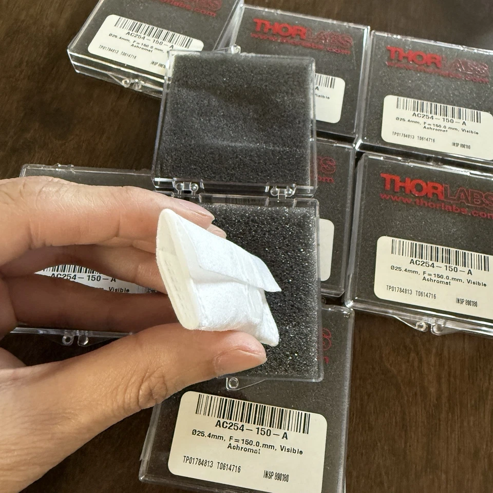 8PCS THORLABS AC254-150-A F=150.0mm visible Achromat lens - Image 4 of 4