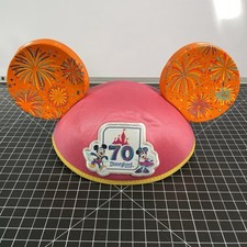 Disneyland 70th Anniversary Cast Member Mickey Ear Hat I Was Hear! 2025 Rare