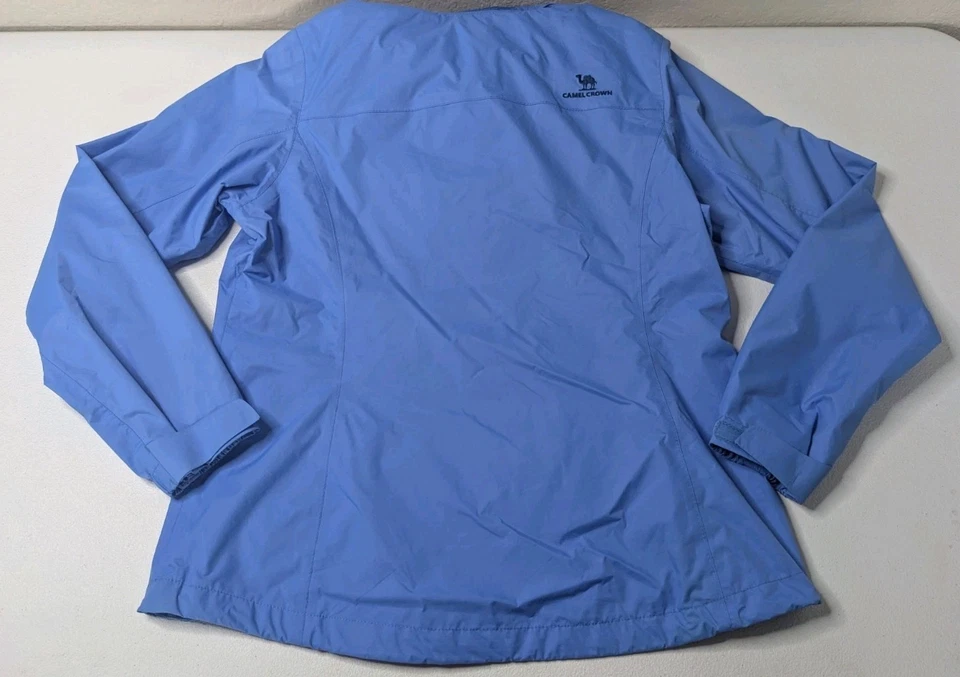 Chaqueta cortavientos Camel Crown para mujer L azul sudadera con capucha cremallera completa manga larga  Foto 2 de 4