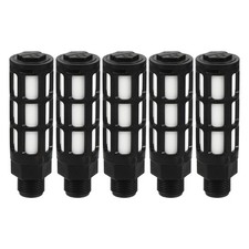 5Pcs Plastic Pneumatic Muffler G3/8 Male Exhaust Air Line Flow Control Muffler