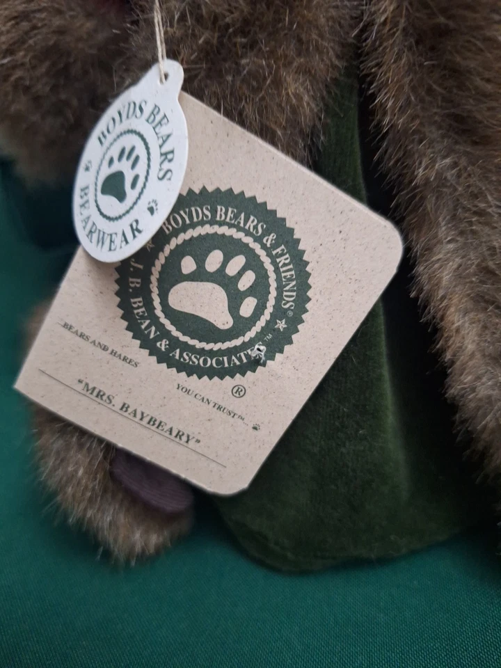 ВИНТАЖНЫЙ MRS BAYBEARY РОЖДЕСТВО ПРАЗДНИК BOYD ПЛЮШЕВЫЙ МЕДВЕДЬ 917312 ЗИМНЯЯ ПАРКА ПАЛЬТО 2000 - Изображение 2 из 3