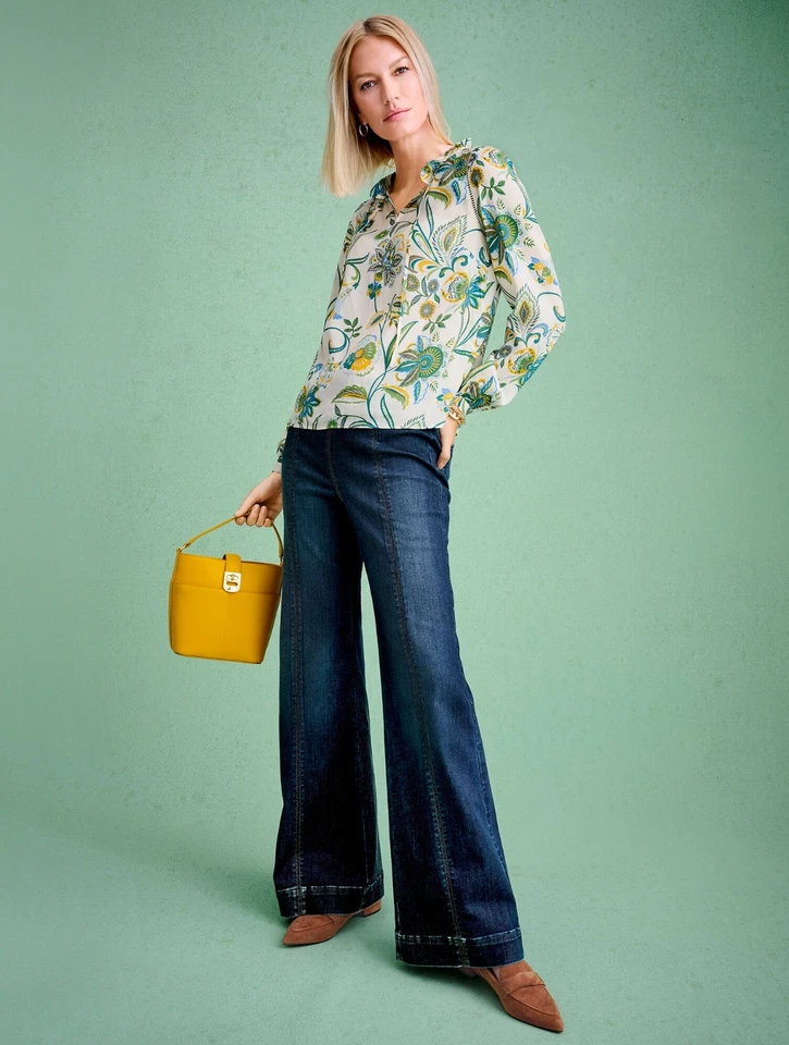 Bolsa balde de couro na Talbots, nova com etiquetas $169, cor MEL DOURADO - Imagem 3 de 4