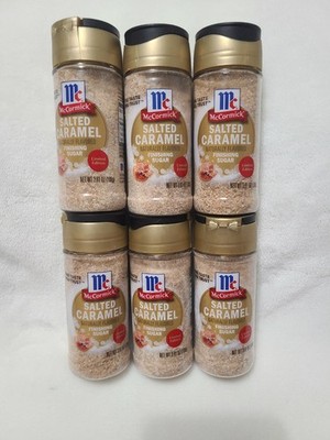 McCormick Salted Caramel Finishing Sugar Limited Edition Lot of 6
