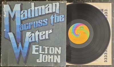 Elton John Madman Across The Water 1971 UNI93120 Vinyl LP Record Vintage VG Book