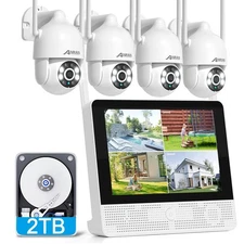 ANRAN Wireless 8CH 5MP NVR Wireless Outdoor CCTV Home Security Camera System Kit