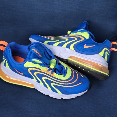 NIKE AIR MAX 270 REACT ENG SOAR-TOTAL ORANGE-VOLT SZ 9 [CD0113-401] NWOB