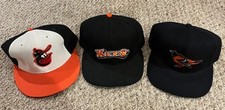 WAUSAU TIMBERS FREDERICK KEYS Orioles Authentic Team Issued Hats (3)