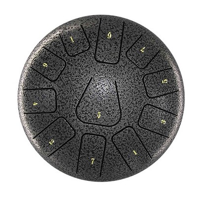 8 Inch Steel Tongue Drum 11 Notes Handpan Drum With Drum Mallet Finger Pick NMPD
