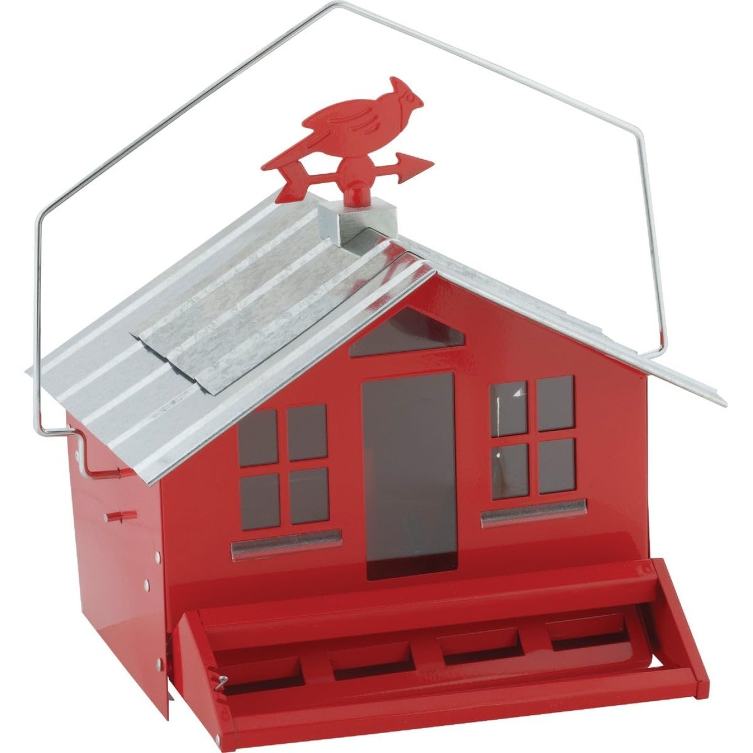 Perky-Pet 338 Squirrel-Be-Gone II Country House Bird Feeder with Weathervane,...