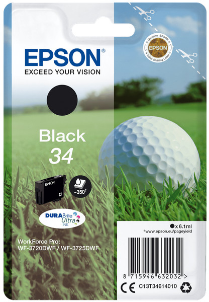 Epson C13T34614010 Golfball Schwarz Druckerpatrone #12585539-image