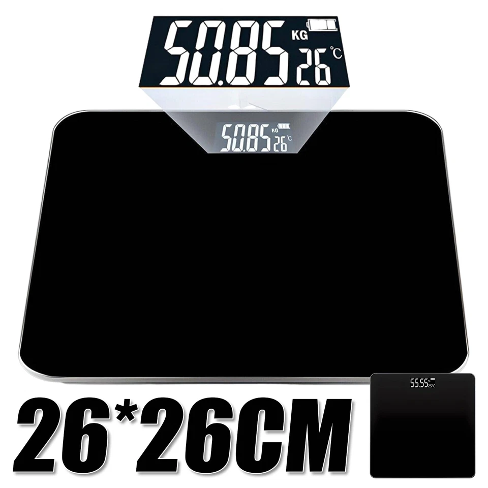 MARKENLOS Personenwaage Digital 180KG Körpergewicht Waage LCD Display Waage Elektronisch