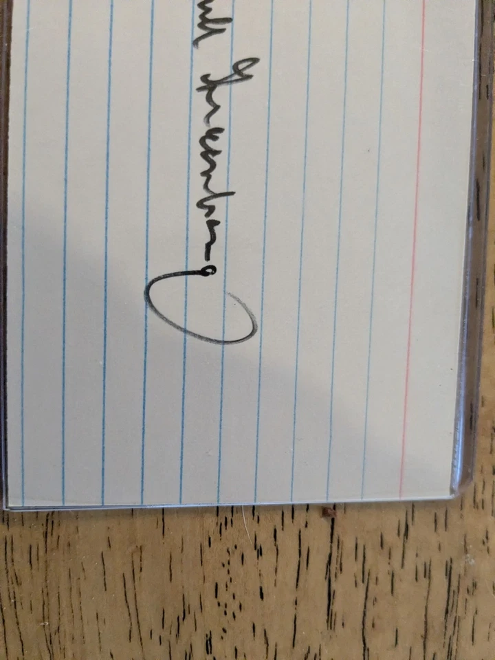 Hank Greenberg Autographed Index Card - Image 4 of 4