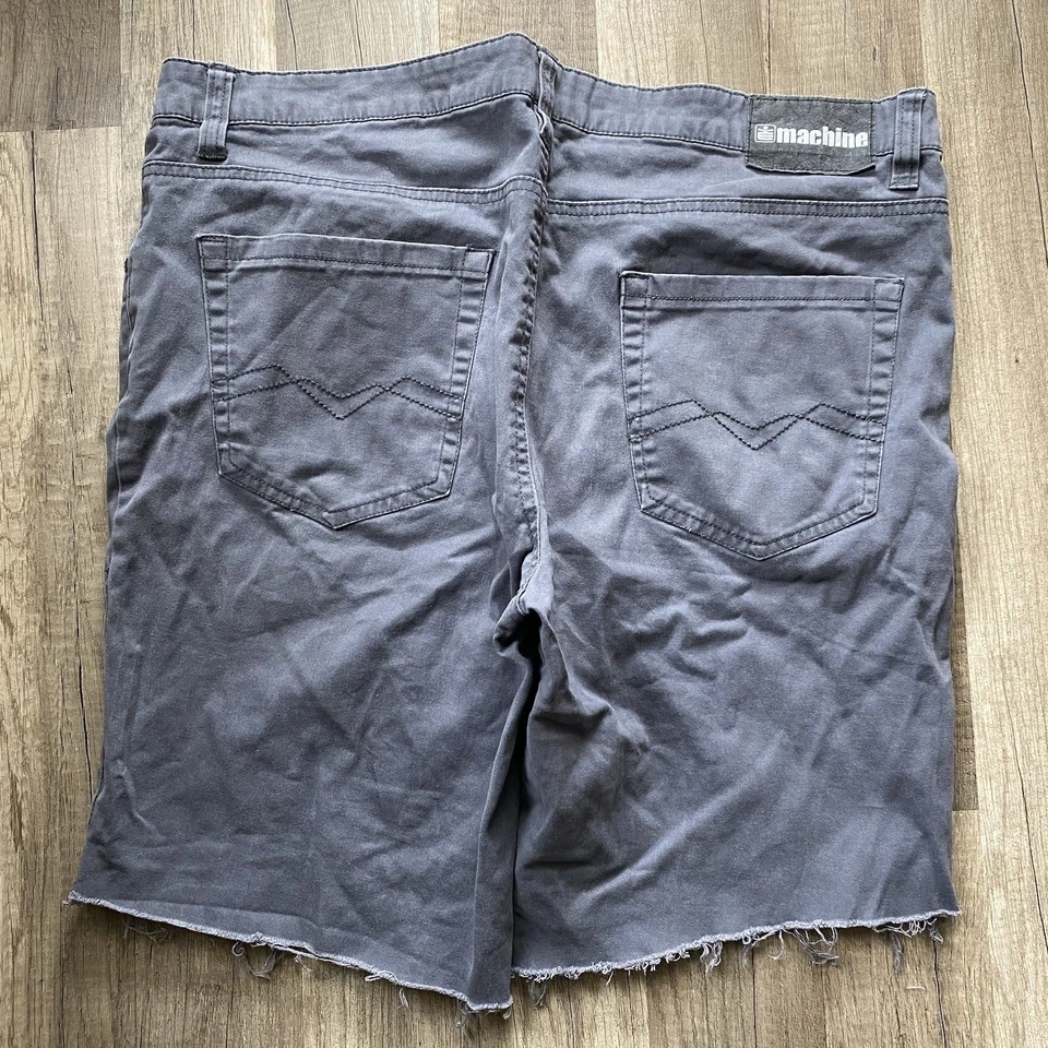 Pantalones Cortos Máquina Estilo Años 2000 Y2K Patinador Grunge Para Hombre Gris Moda Talla 36 Foto 2 de 4