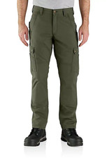Carhartt Men's Relaxed Straight Ripstop Double-Front Cargo Pant Basil Color NEW