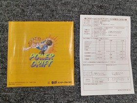 SEGA Power Drift Saturn Game Used Disc Includes All shown accessories