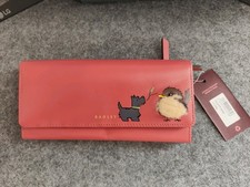 Image of RADLEY Purse Copper Pink Leather Large Wallet -Fluffy Bird RRP £99