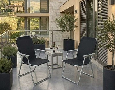 2er Set Klappstuhl SUNNY SEAT faltbarer Stuhl Faltstuhl Outdoor Gartenstuhl